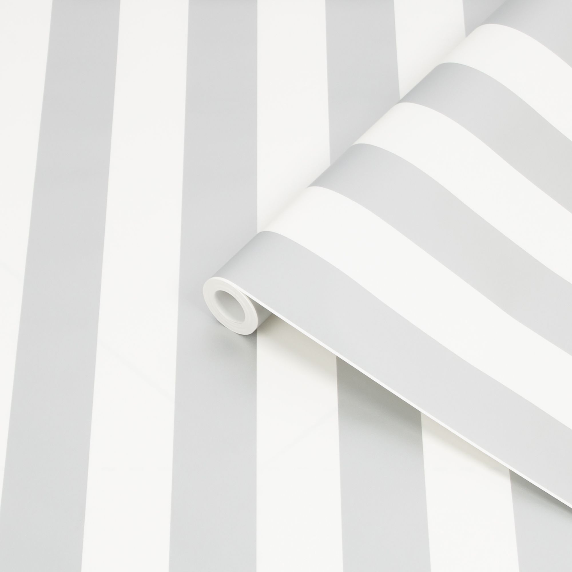 Superfresco White Striped Silver effect Smooth Wallpaper DIY at B&Q