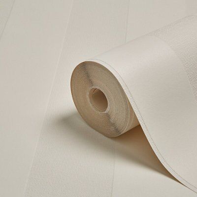 Superfresco White Striped Wallpaper