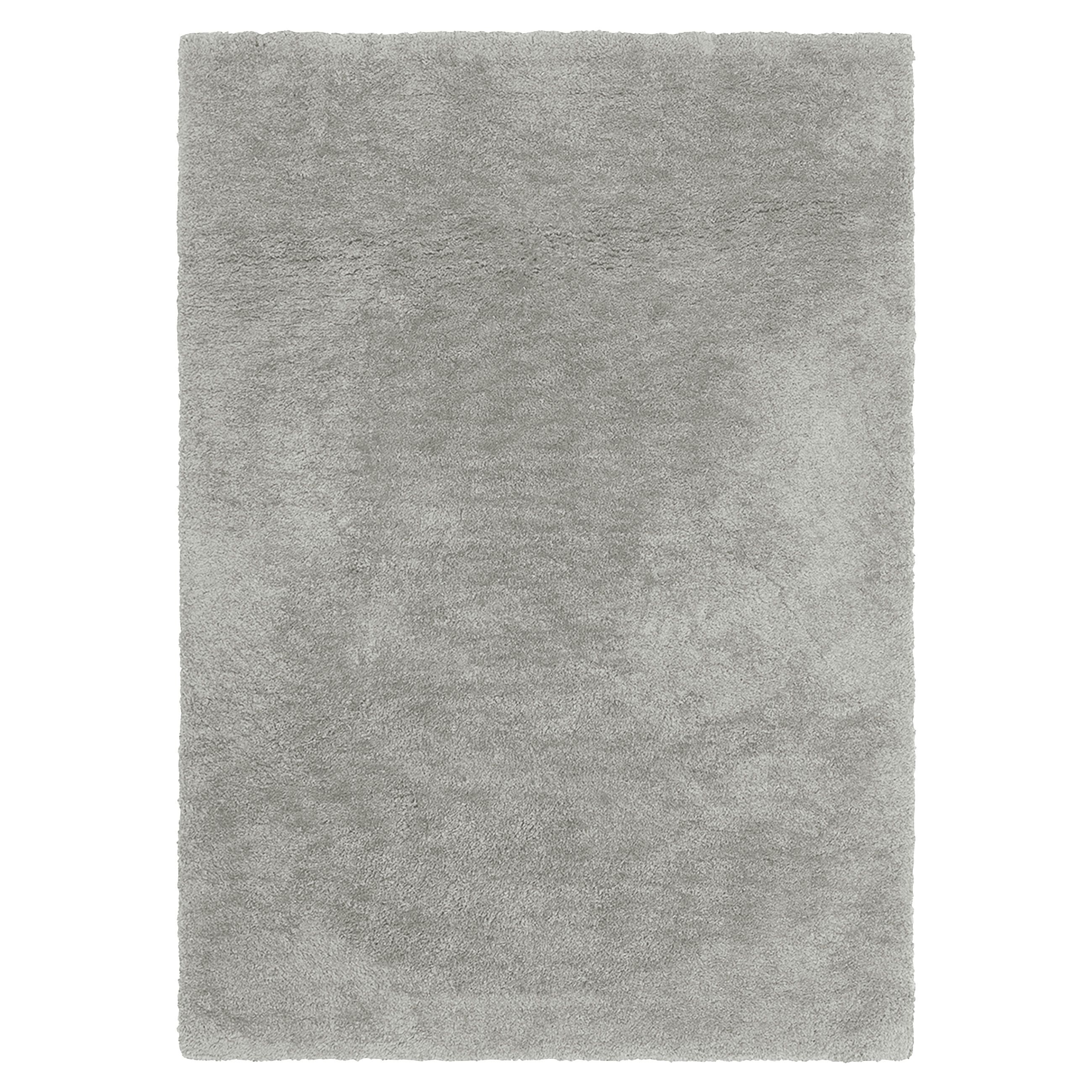 Supersoft Grey Plain Rug 160cmx120cm | DIY at B&Q