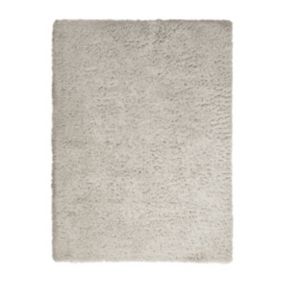 Supersoft Latte Plain Medium Rug, (L)170cm x (W)120cm