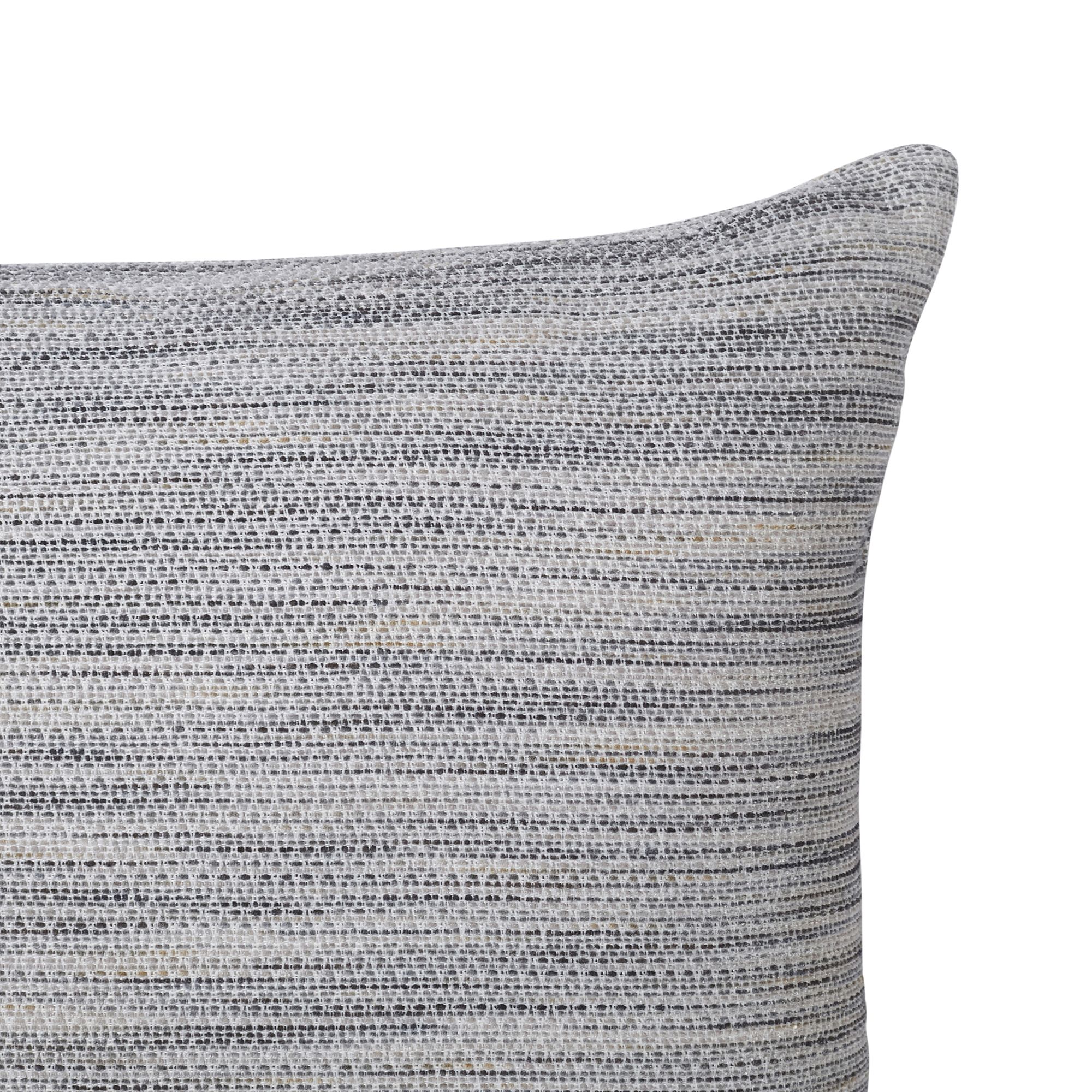 Surate Grey Patterned Woven effect Indoor Cushion, (L)40cm x (W)60cm