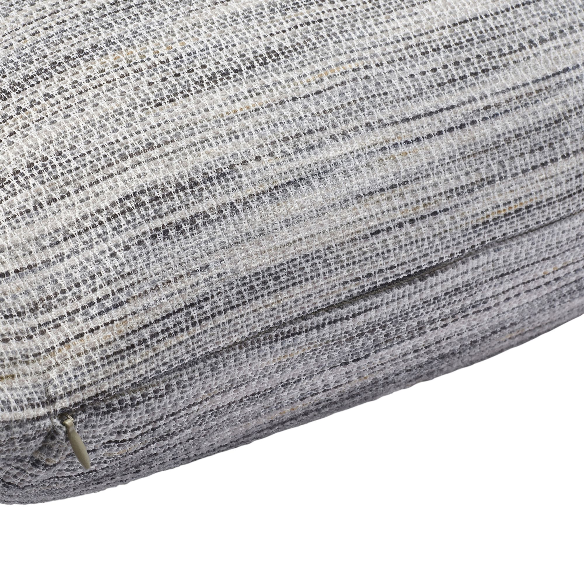 Surate Grey Patterned Woven effect Indoor Cushion, (L)40cm x (W)60cm