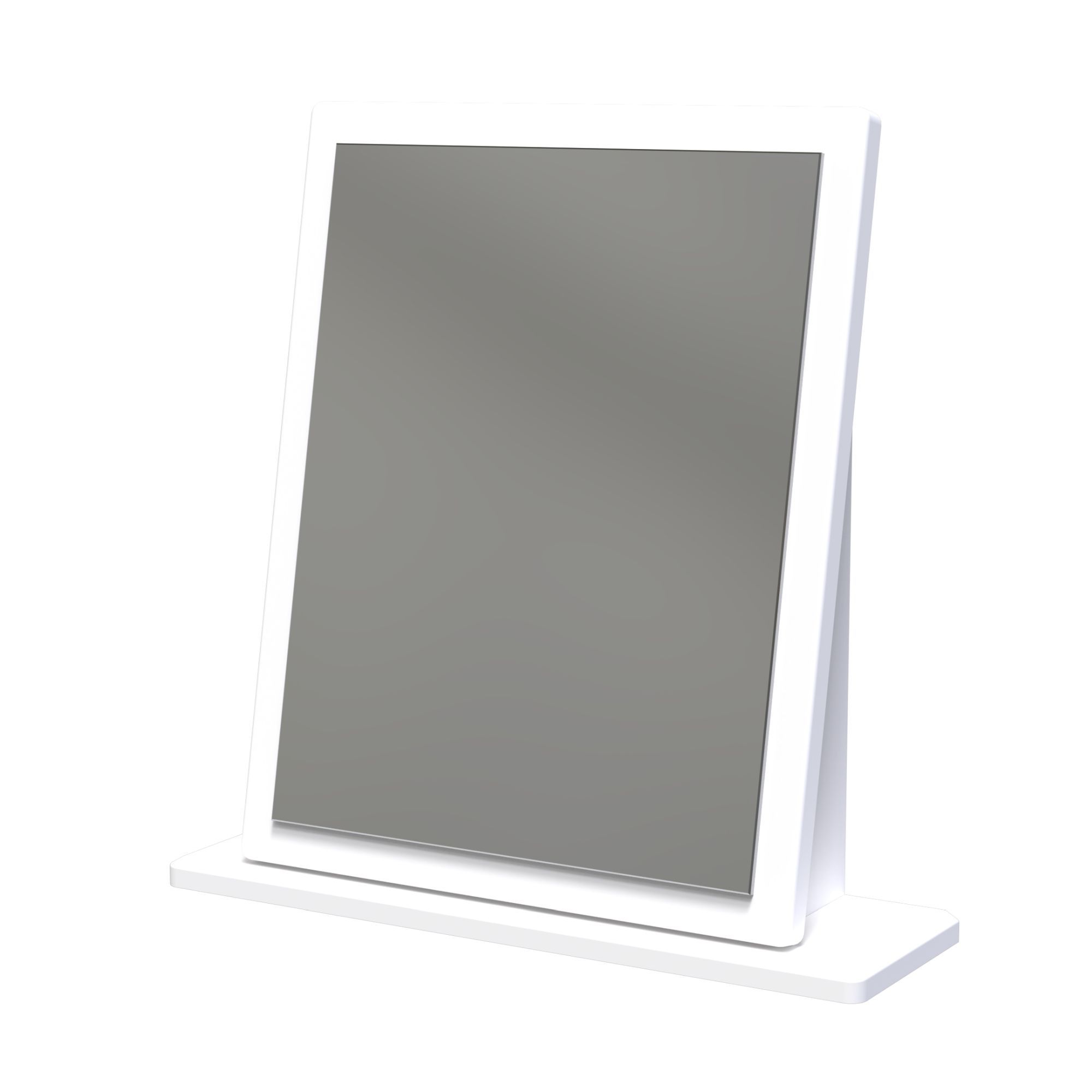 Sussex White Rectangular Freestanding Framed mirror, (H)50cm (W)47.8cm