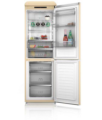 Cream deals fridge freezer