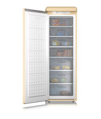 Swan SR11040CN Freestanding Freezer - Gloss cream
