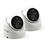 Swann 4K DVR Dome Wired Indoor & outdoor Swivel & tilt Security camera, Pack of 2 in White