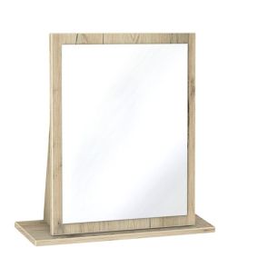 Swift Como Grey Oak effect Rectangular Framed Mirror (H)51cm (W)48cm