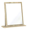 Swift Monte carlo Cream Oak effect Rectangular Framed Mirror, (H)50cm (W)48cm