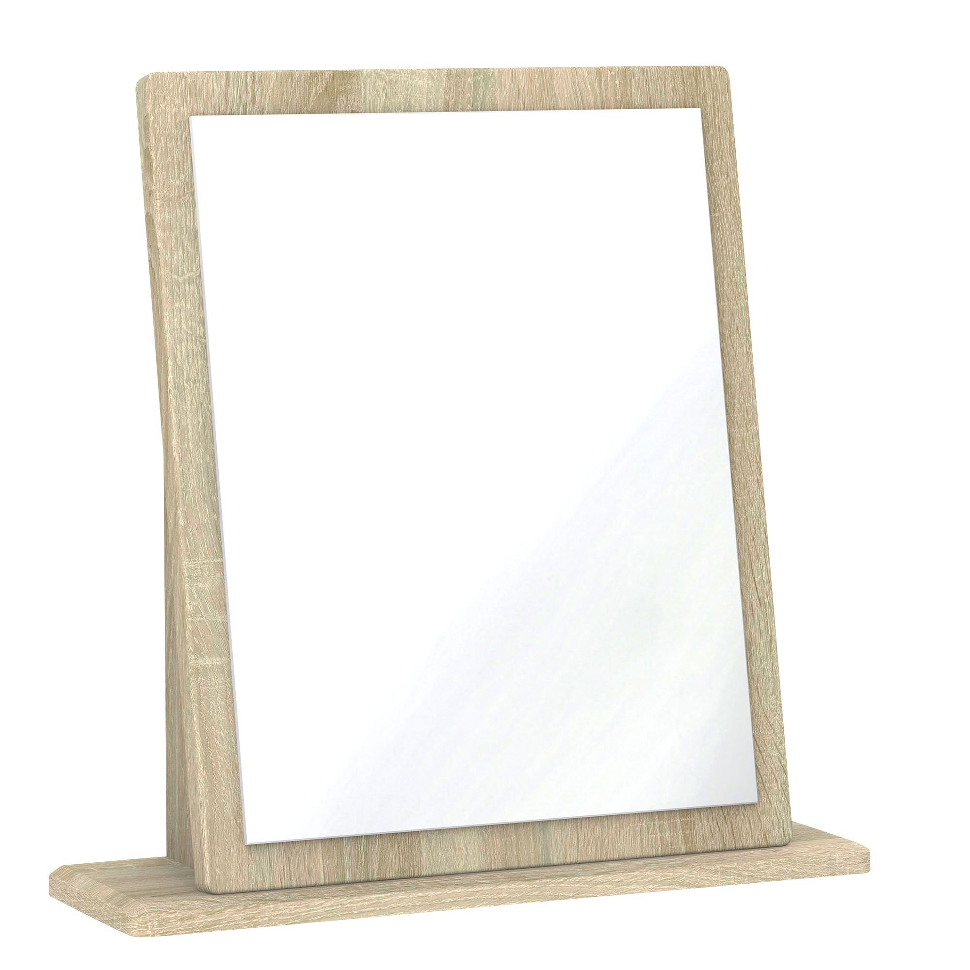 Swift Monte carlo Cream Oak effect Rectangular Framed Mirror, (H)50cm (W)48cm