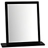 Swift Noire Black Rectangular Framed Mirror, (H)51cm (W)48cm