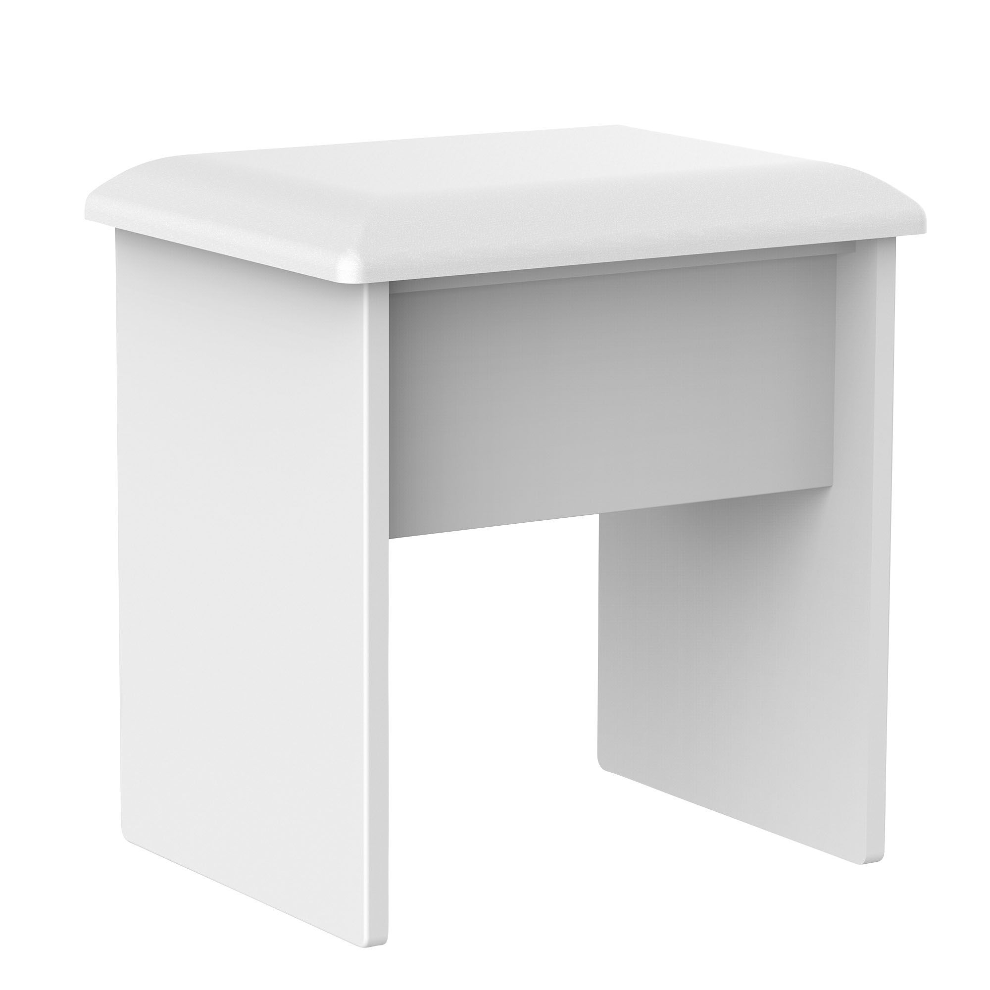 White dressing table deals stool