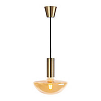 Sylcone Brass effect Ceiling light