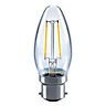 Sylvania B22 2W 250lm White Candle Warm white LED filament Light bulb