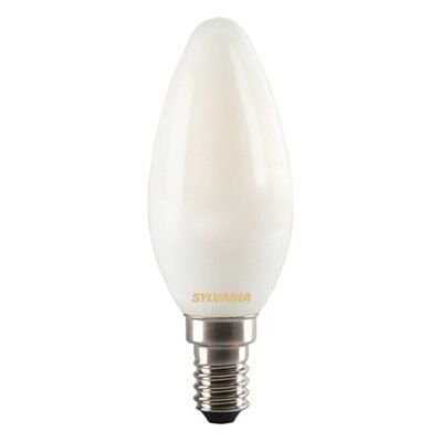 Sylvania E14 4W 400lm Candle LED filament Light bulb