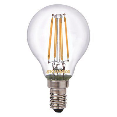 Sylvania E14 4W 420lm Globe LED Filament Light bulb