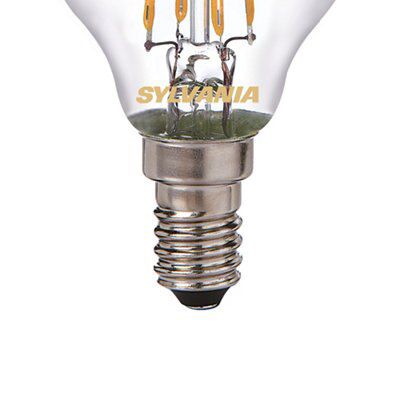 Sylvania E14 4W 420lm Globe LED Filament Light bulb