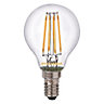 Sylvania E14 4W 420lm Round LED filament Light bulb