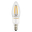 Sylvania E14 4W 450lm Candle LED Dimmable Filament Light bulb
