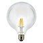 Sylvania E27 8W 1000lm Round LED filament Light bulb