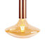 Sylvania Sylcone Brushed Glass & metal copper effect Ceiling light