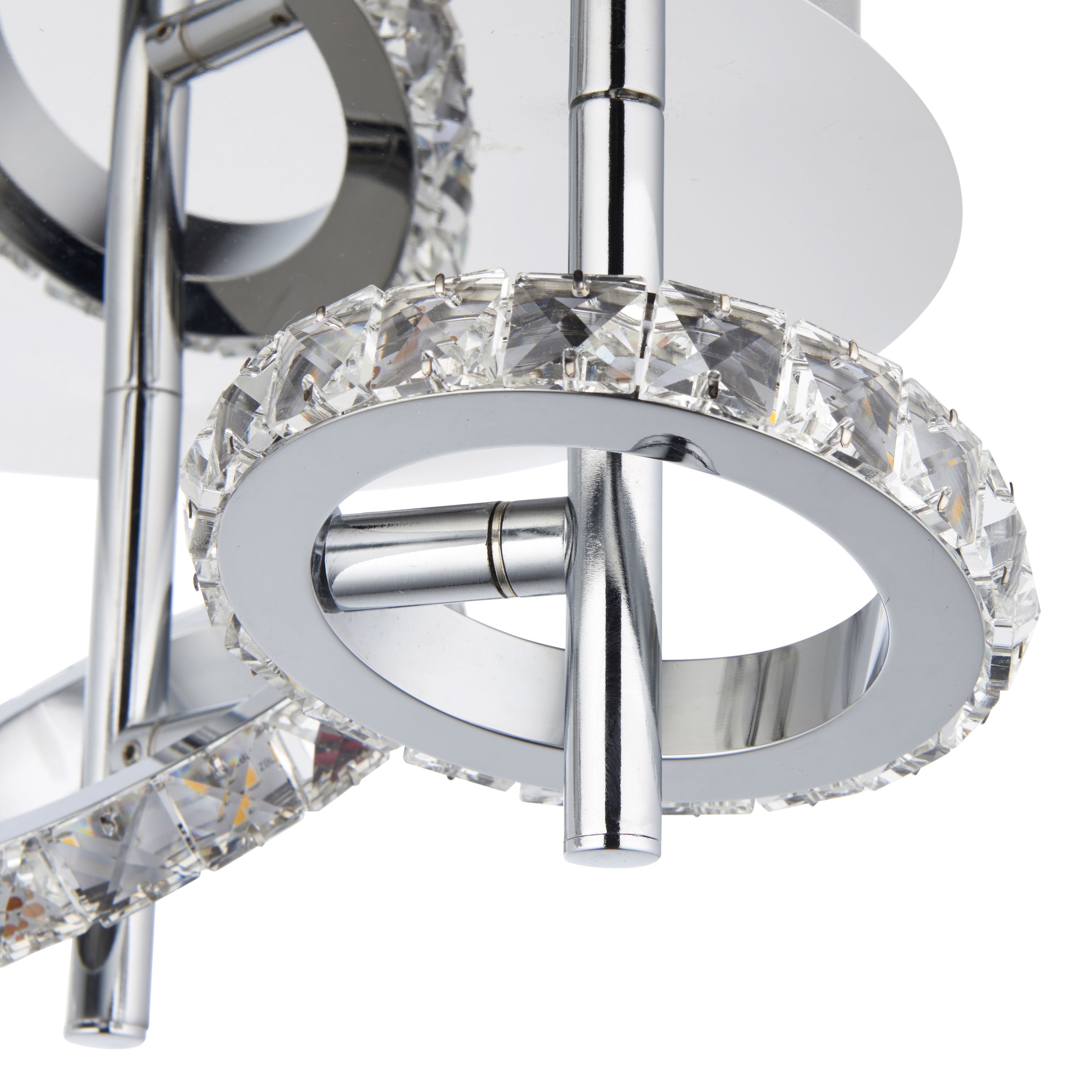 Symi Contemporary Gloss Crystal effect 3 Light Spotlight