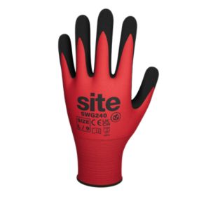Synthetic Red & black Gloves, X Large