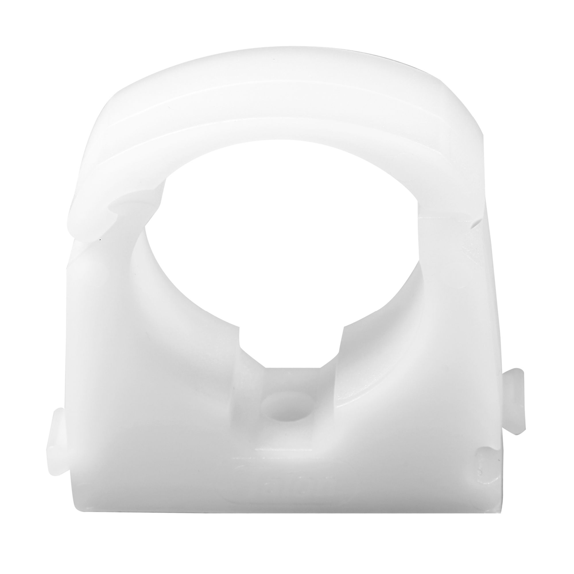 Talon Natural Plastic Hinge clip (Dia)15mm, Pack of 5