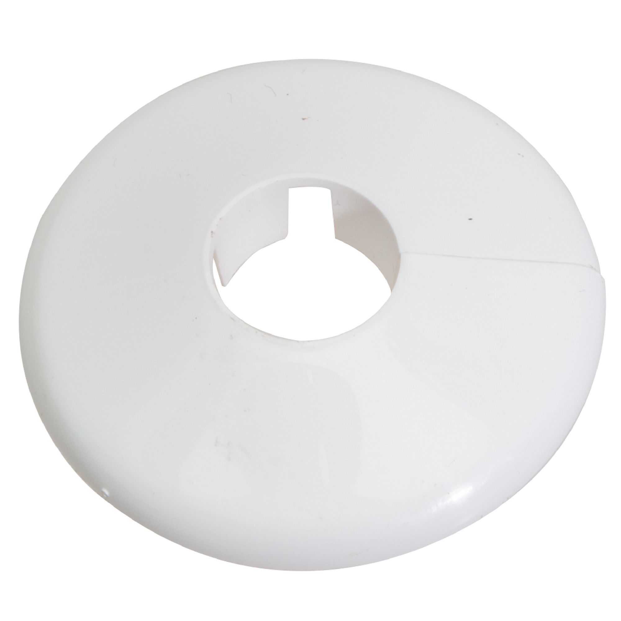 Talon Plastic White Pipe collar (Dia)15mm, Pack of 5