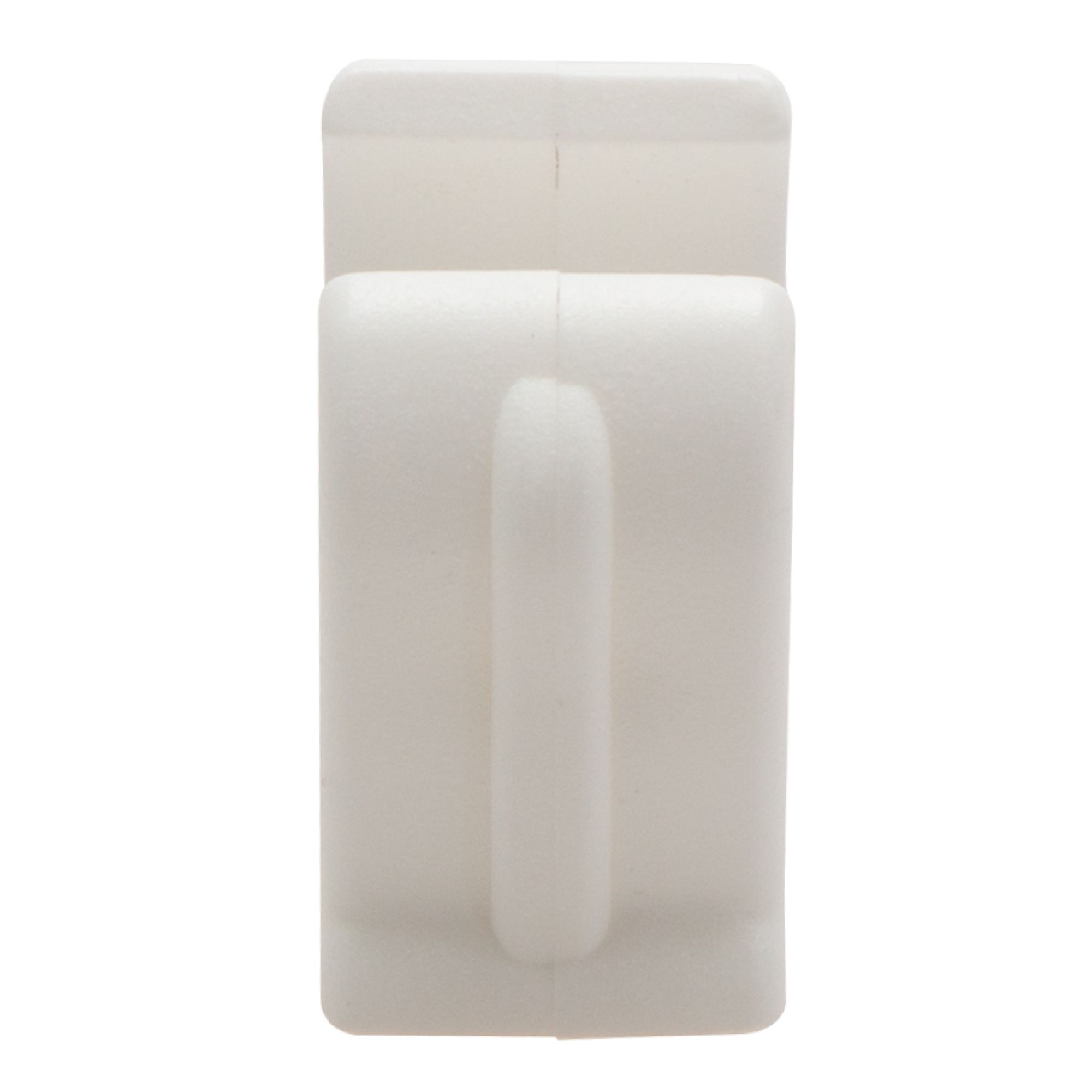 Talon White Plastic Pipe clip (Dia)15mm, Pack of 10