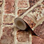 Tanlay Dark red Brick effect Brick Smooth Wallpaper