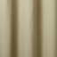 Taowa Beige Plain Unlined Eyelet Curtain (W)167cm (L)183cm, Single