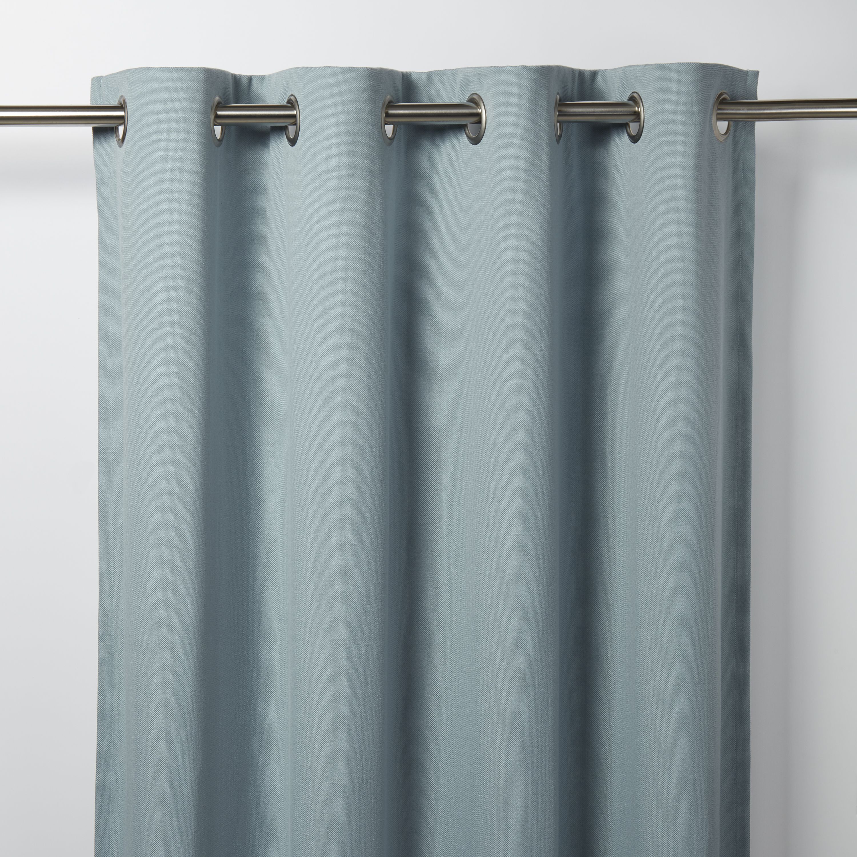 Taowa Blue grey Plain Unlined Eyelet Curtain (W)117cm (L)137cm, Single ...