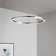 Taphao Chrome effect Pendant ceiling light, (Dia)500mm