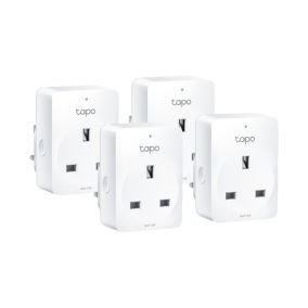 Tapo Smart Compact Plug With energy monitoring 240V, Pack of 4