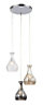 Tarlo Cluster Champagne & smoke 3 Lamp Ceiling light