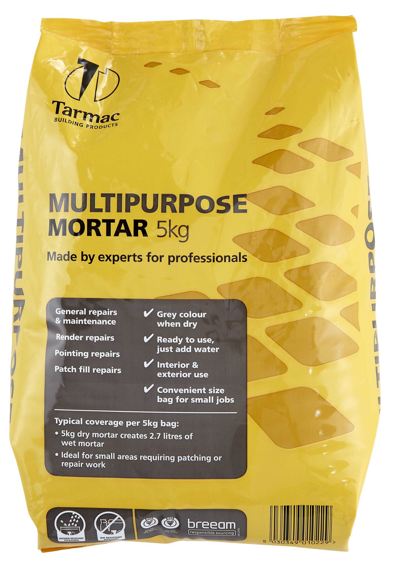 Tarmac Multipurpose Mortar, 5kg Bag - Requires mixing before use