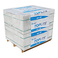 Tarmac Toplite GTI Aircrete Concrete block (L)440mm (H)215mm, Pack of 90