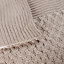 Taupe Plain Knitted Throw