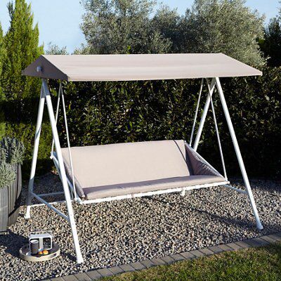 Taupe Swing bench