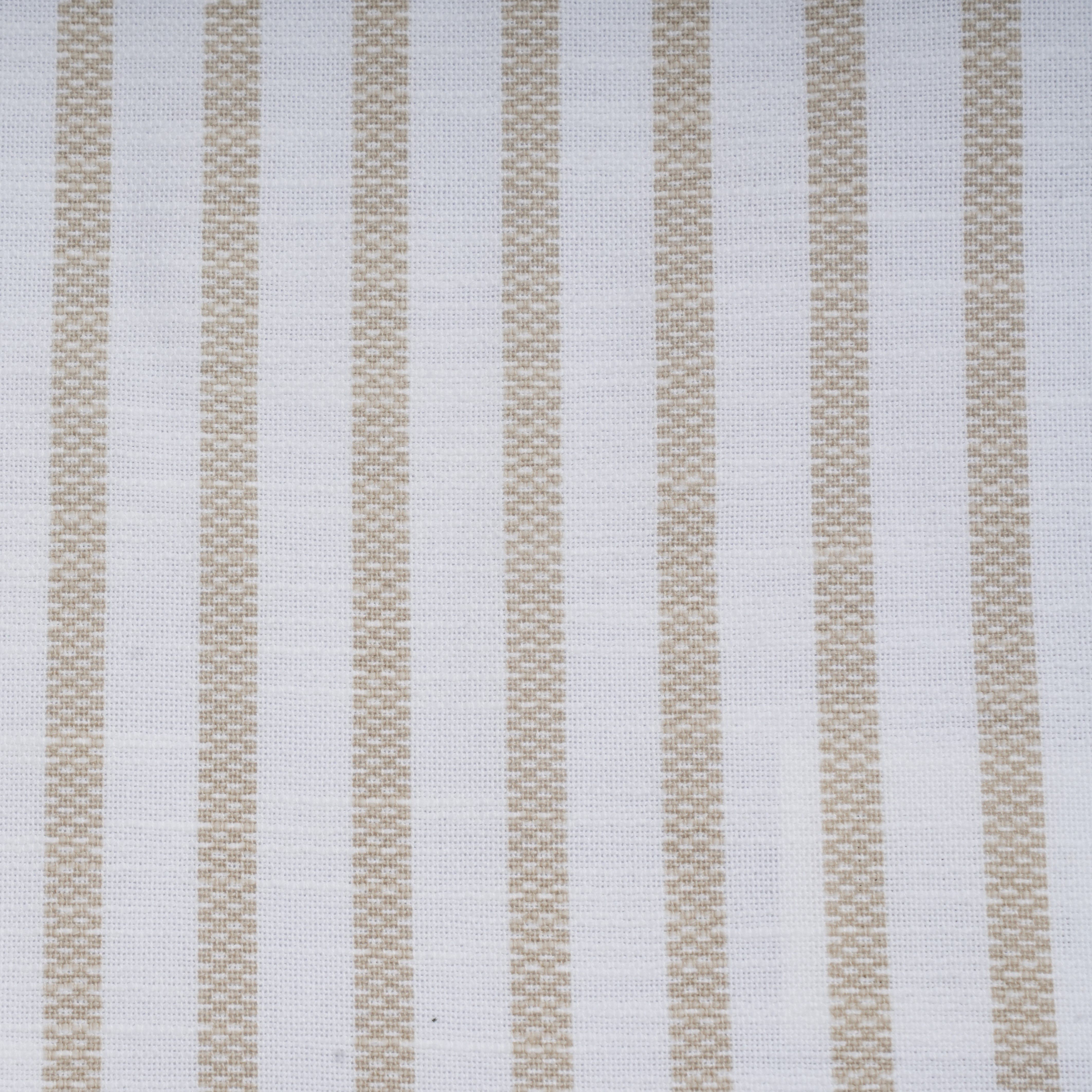 Taupe & White Stripe Striped Table runner (L)2200mm (W)300mm