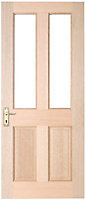 Taylor 2 panel Glazed Oak veneer Patio Door, (H)1981mm (W)838mm