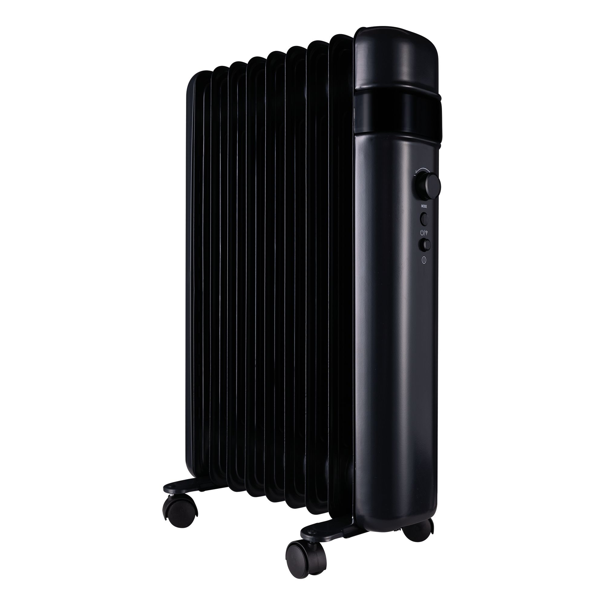 TCP Smart 220 240V 2kW Black Smart Oil filled radiator DIY at B Q