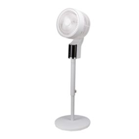 TCP White 10" Pedestal fan With adjustable height