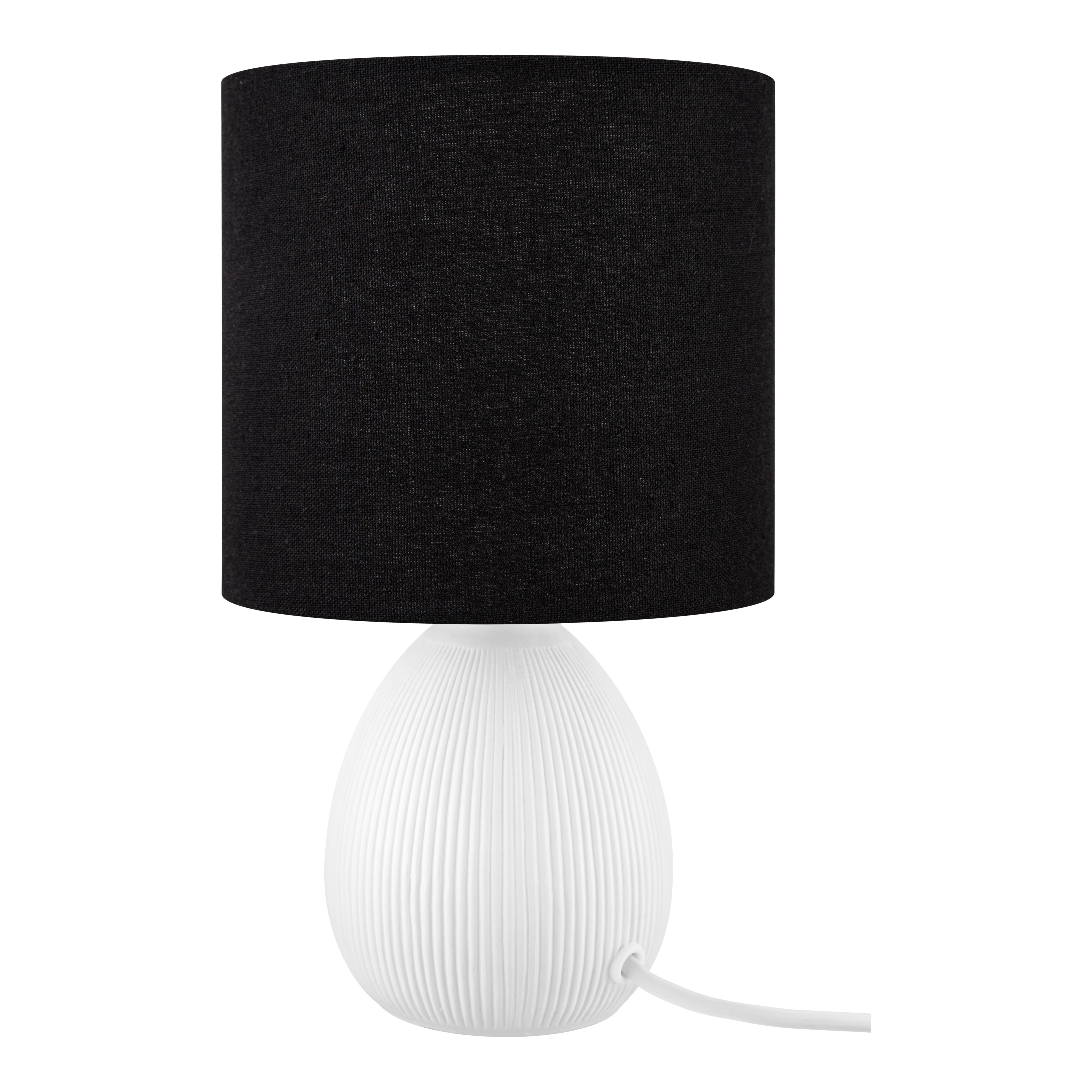 Teardrop White & Black Table lamp