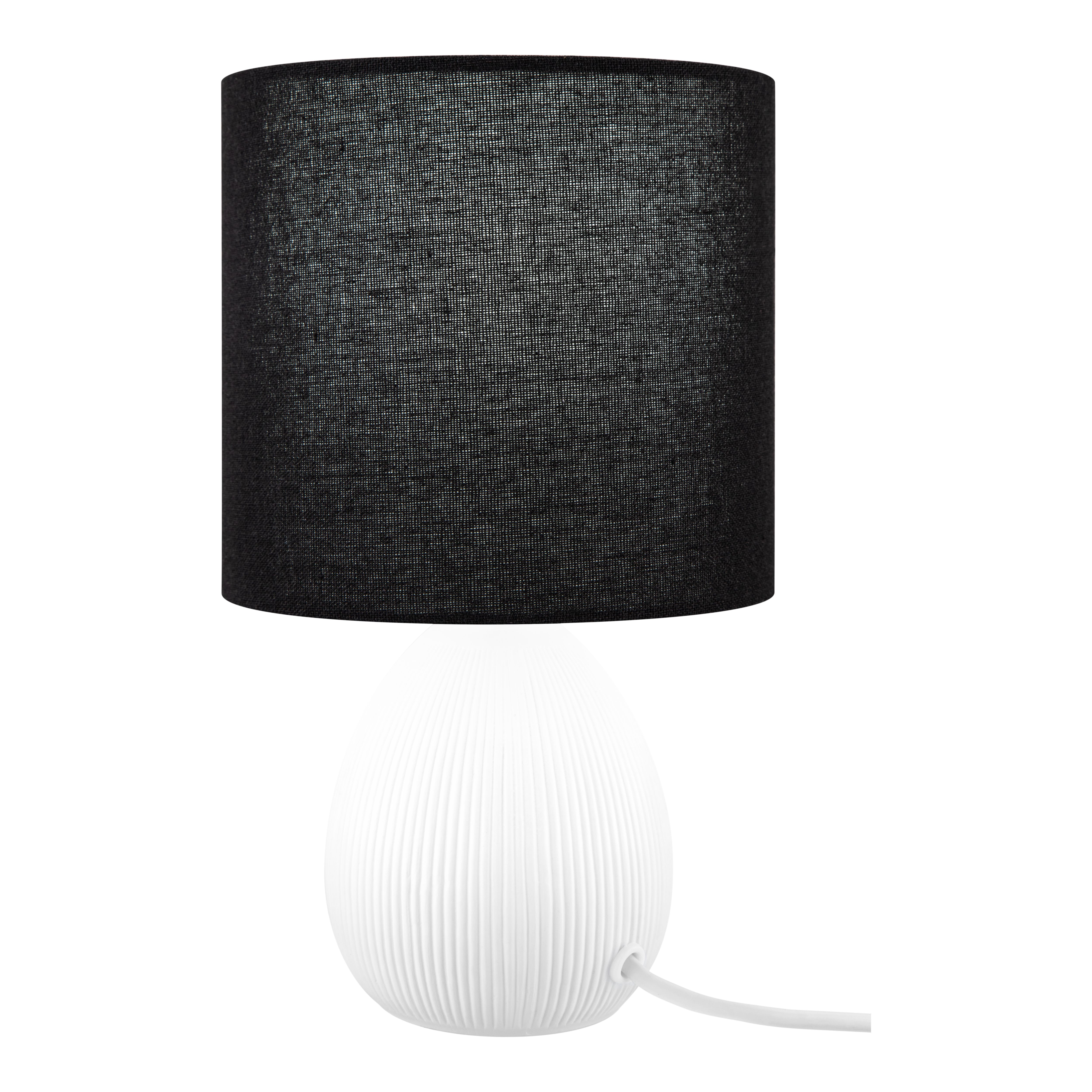 Teardrop White & Black Table lamp