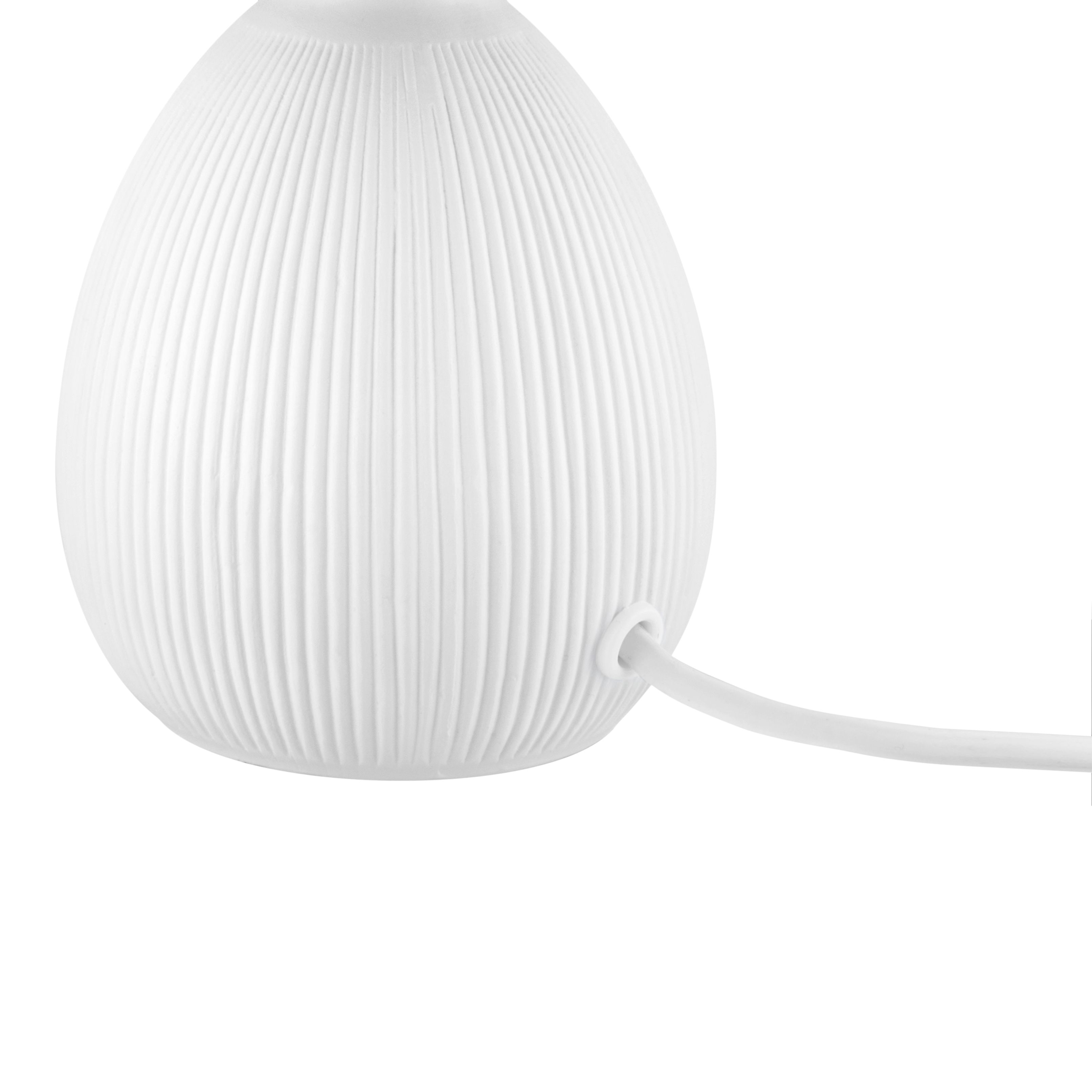 Teardrop White & Black Table lamp