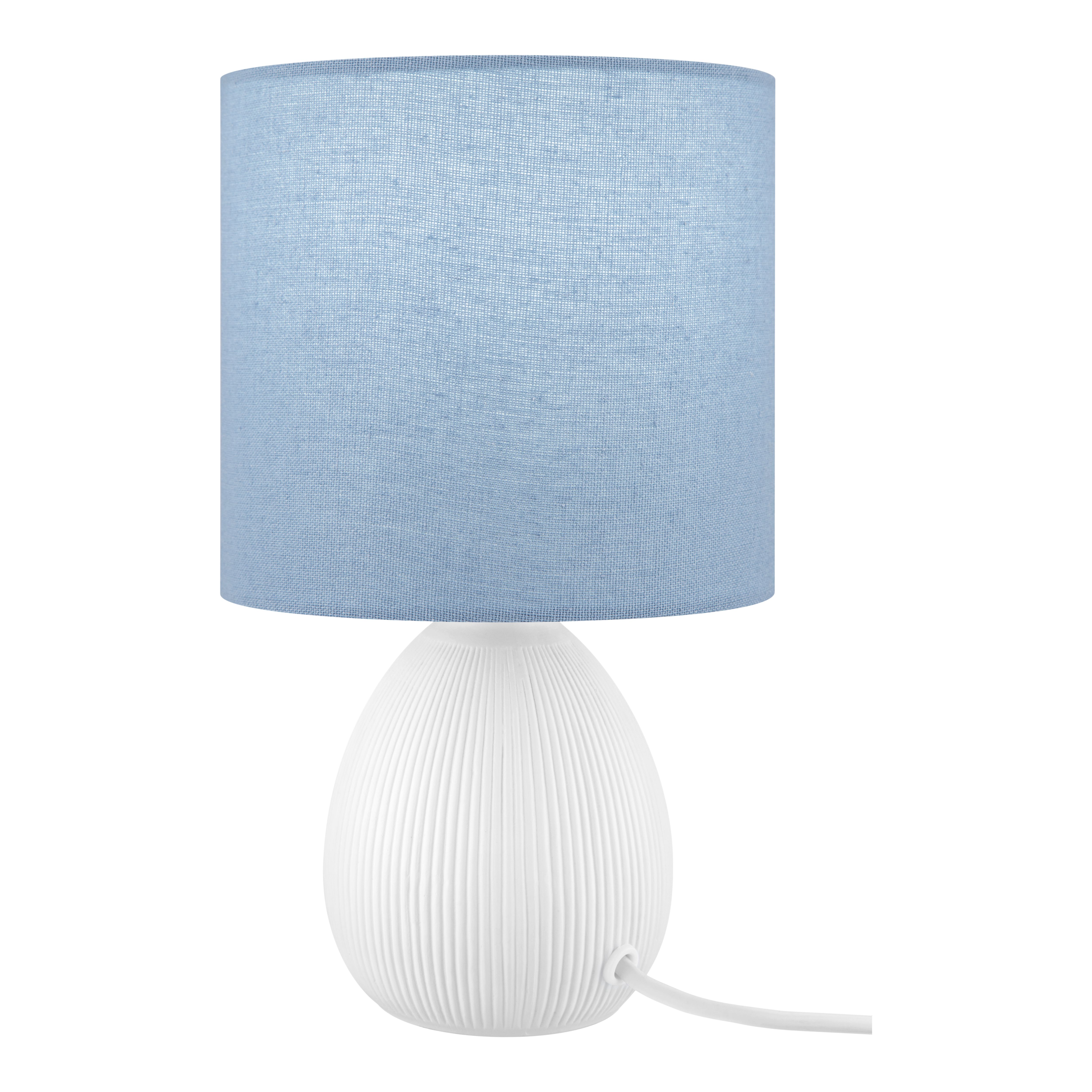 Teardrop White & Blue Table lamp