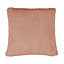 Teddy Fleece Pink Plain Indoor Cushion (L)43cm x (W)43cm
