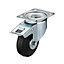 Tente Braked Zinc-plated Swivel Castor 96267900, (Dia)100mm (H)128mm (Max. Weight)75kg
