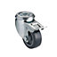 Tente Braked Zinc-plated Swivel Castor 96268500, (Dia)50mm (H)70mm (Max. Weight)40kg